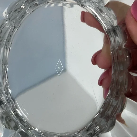 Heisay Vintage Crystolite Handled Snack / Trinket Dish 1937-1957 - Picture 6 of 6